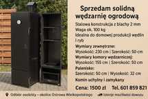 Solidna wędzarnia ogrodowa – stal 2 mm, idealna do wędlin i ryb