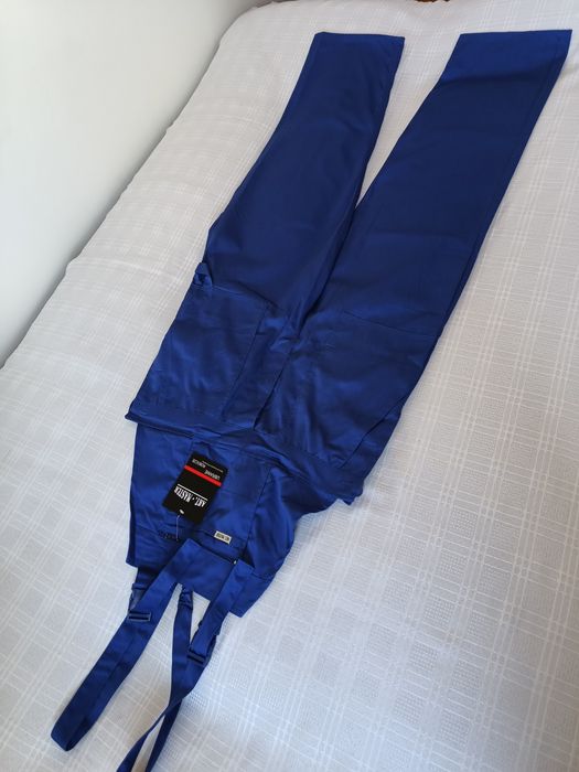 Spodnie męskie, nowe, na szelkach, rozmiar XL