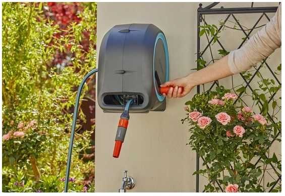 Gardena 25m zwijacz z wężem na wodę bęben Dual M/L