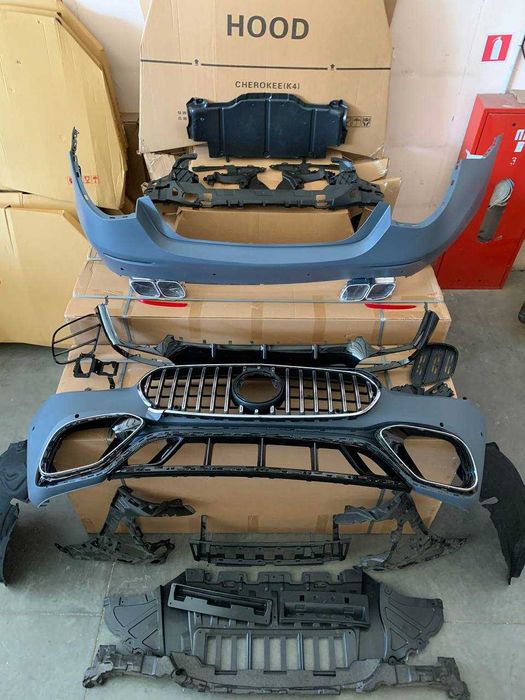 MERCEDES BENZ 223 Сет бамперів в зборі (перед и зад) S63 2021+ бампер