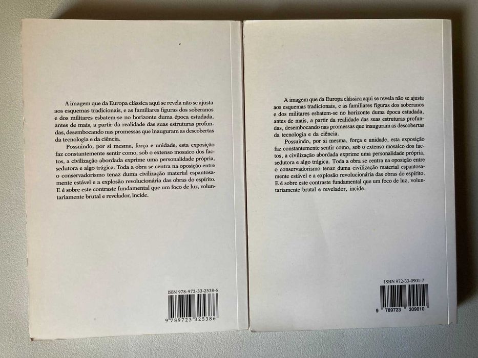 A Civilização da Europa Clássica, de Pierre Chaunu - Volumes 1 e 2