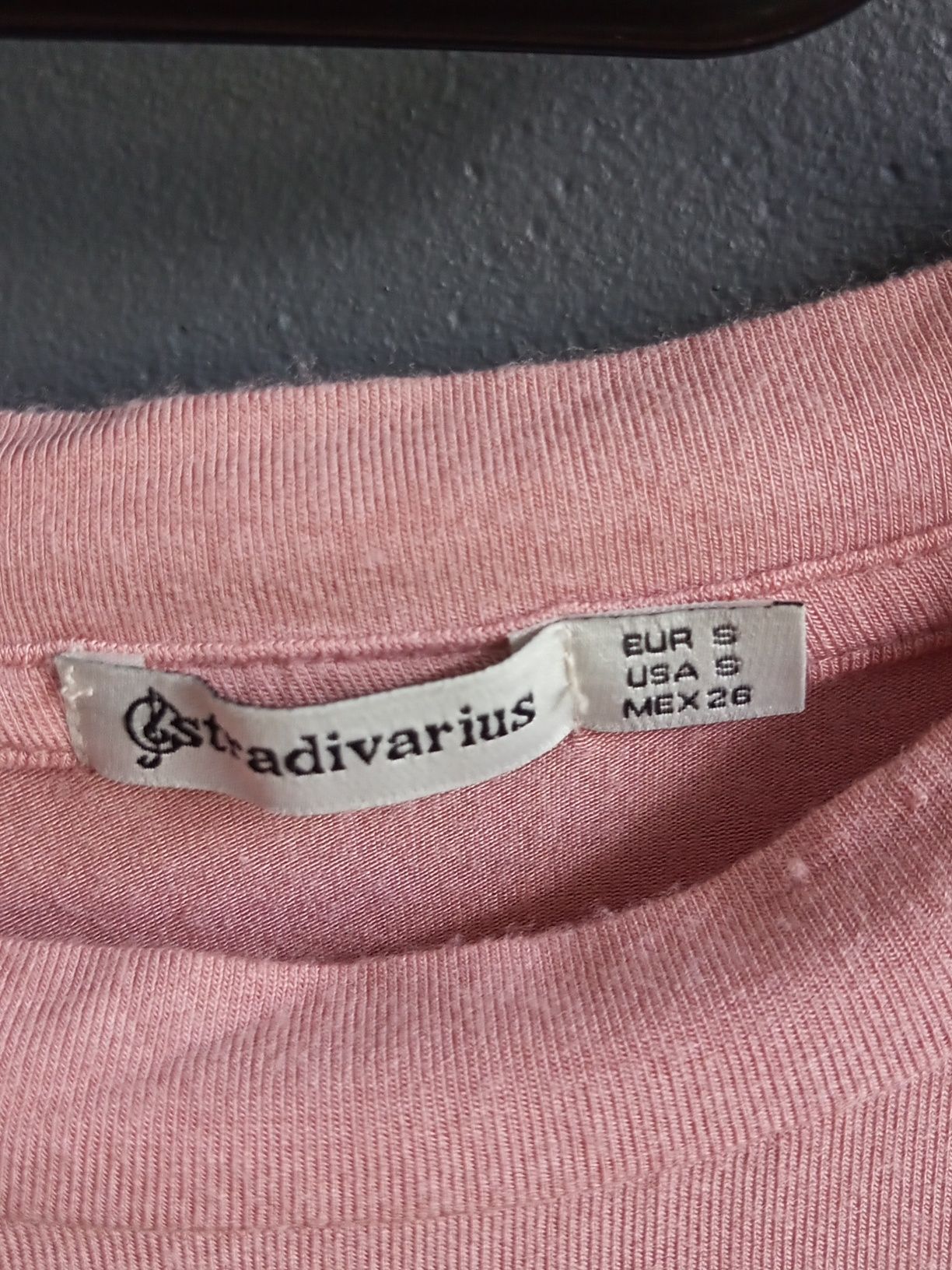 Bluzka Stradivarius S 36 pudrowy róż