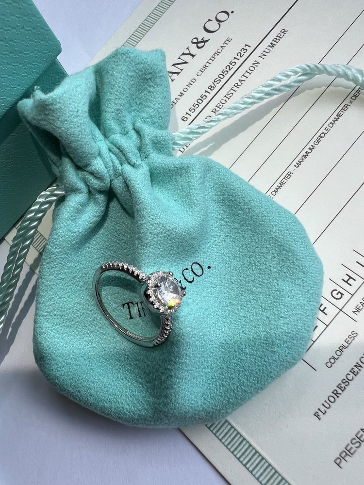 Кольцо Тиффани Tiffany с серебра