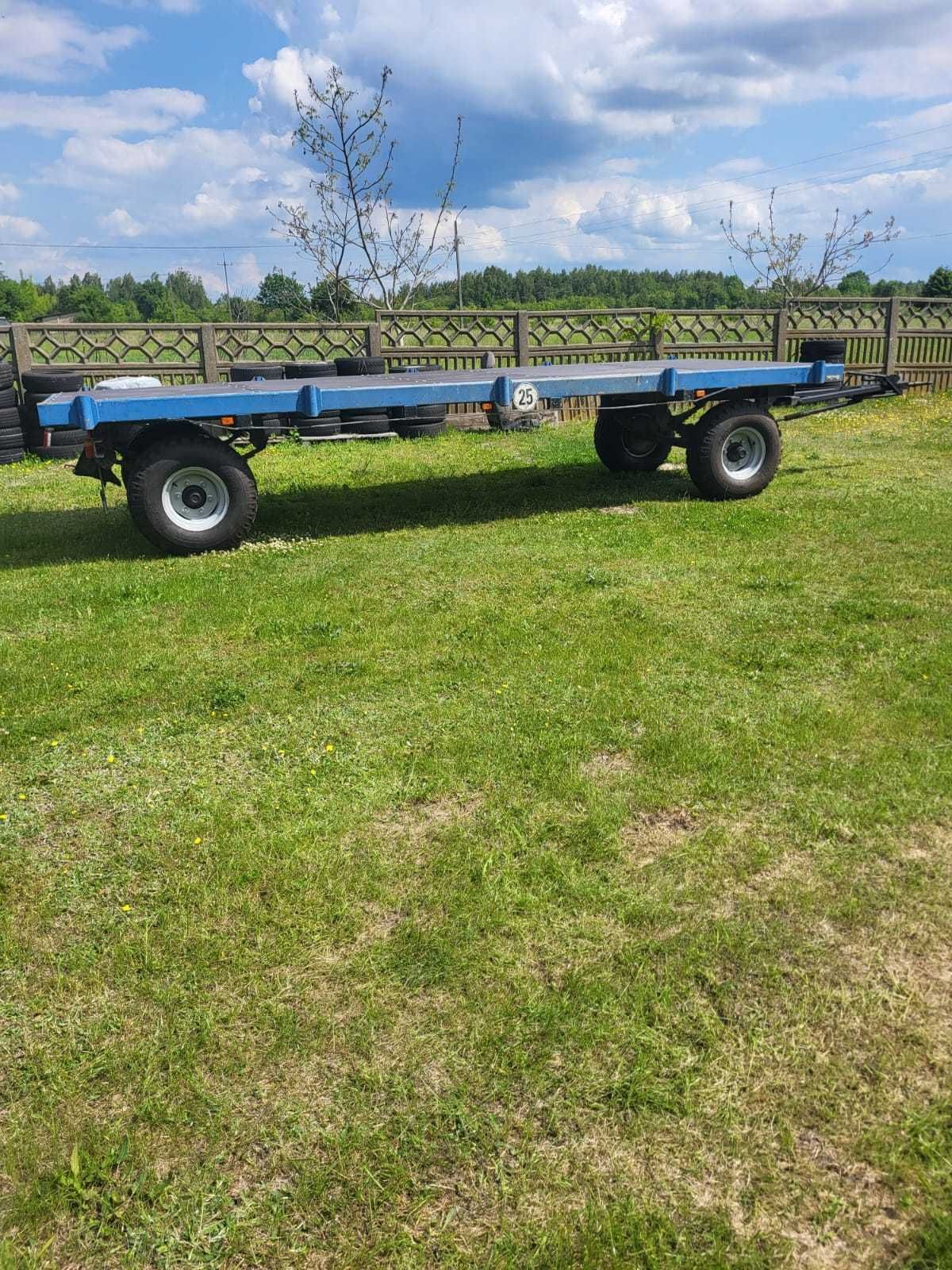 Przyczepa rolnicza 6m x2.35 8t do bel balotów nowe opony f.vat23