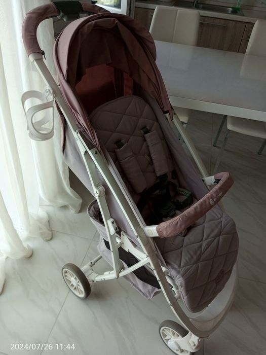 Прогулянкова коляска Evro Cart Volt Powder Pink