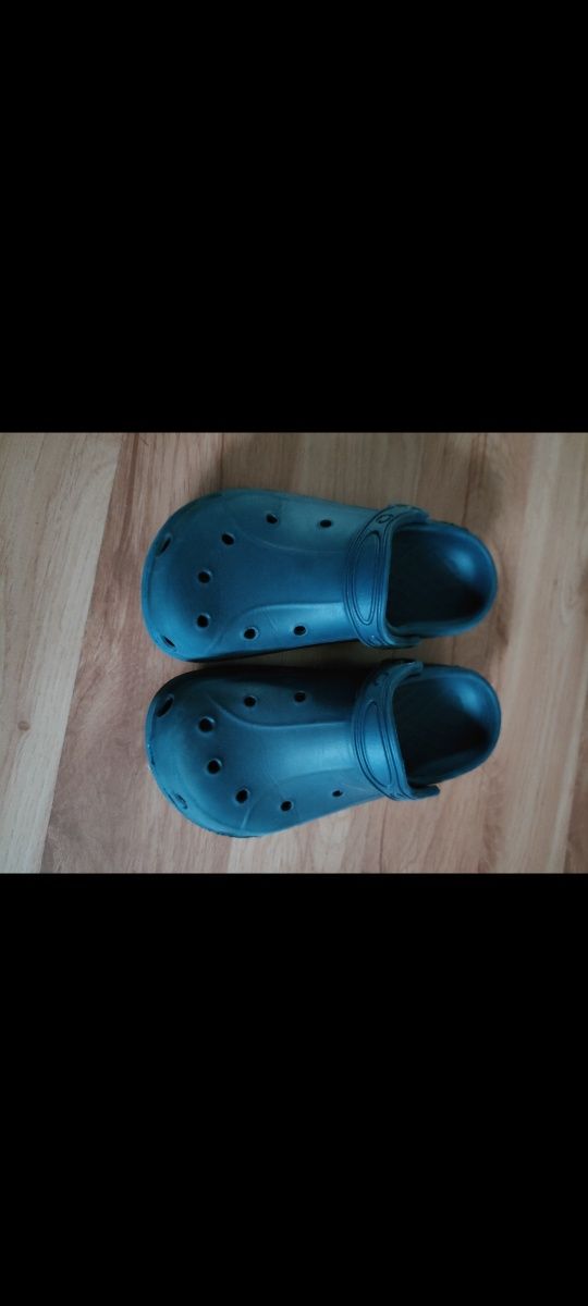 Crocsy klapki granatowe