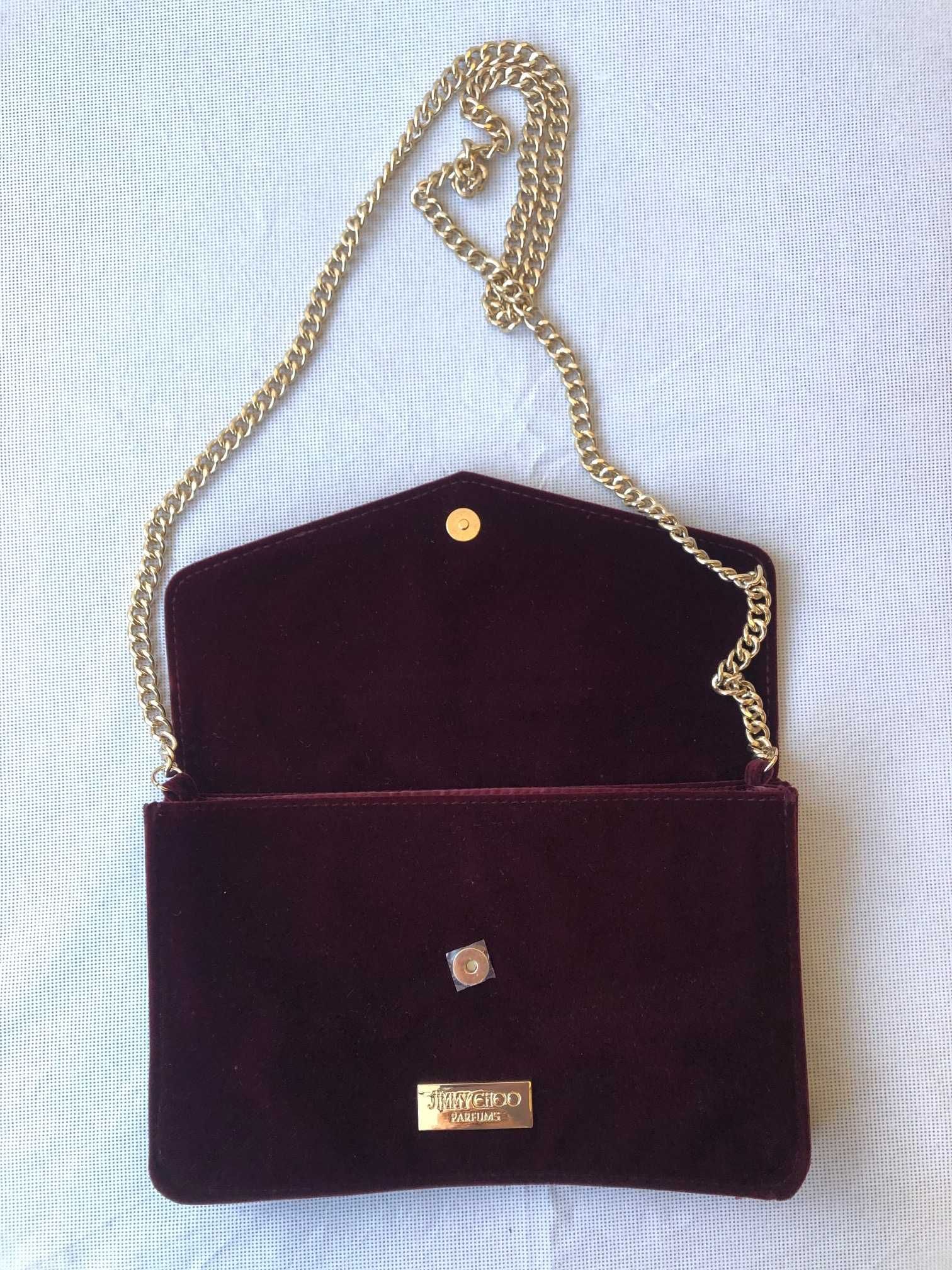 Новая мягкая сумочка-клатч на цепочке Jimmy Choo