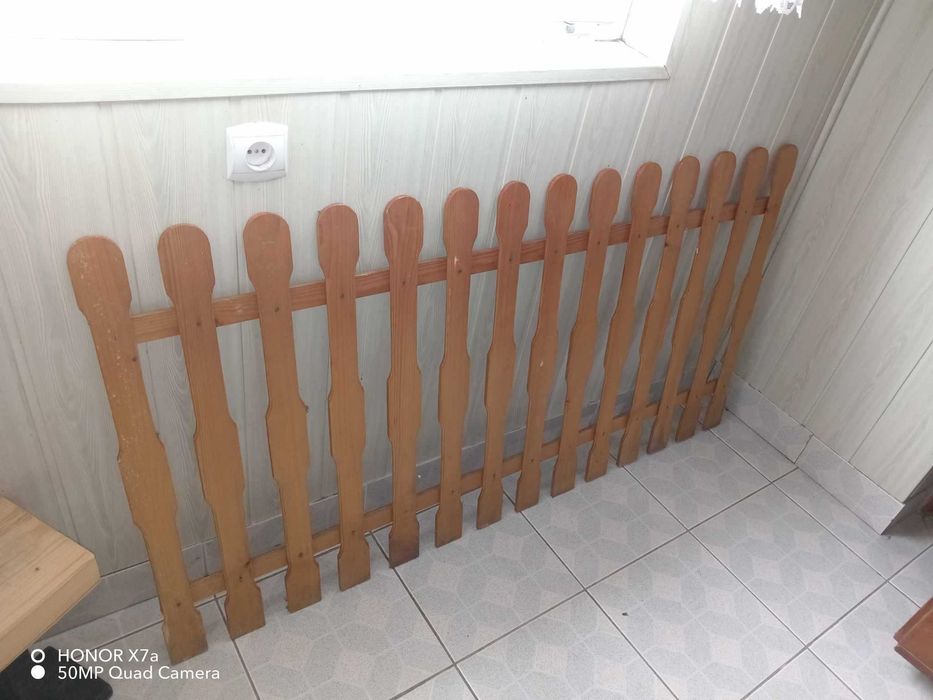 Płotek ochronny dla dzieci drewniany 150x80cm mało używany