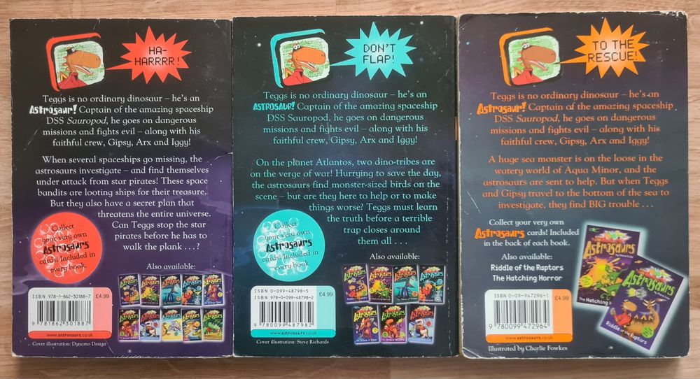 Astrosaurs - Steve Cole. Zestaw trzech książek