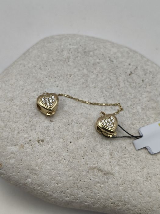 Złoty Charms Zabezpieczający Pr.585 Mowy Zapraszamy