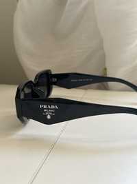 Nowe czarne okulary Prada Unisex