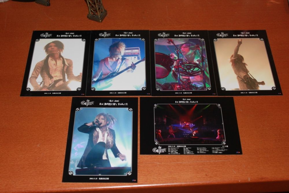 PHOTOCARDS Oficiais dos The Gazette