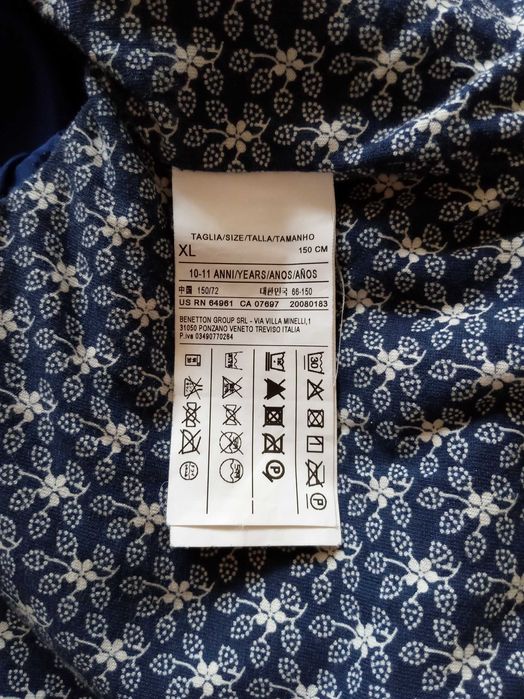 Брендовая куртка, шубка для девочки Benetton на 10-11 лет