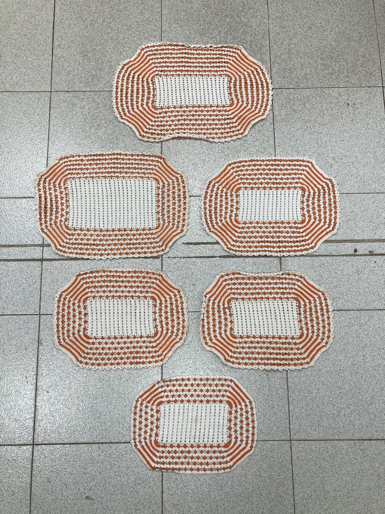 6 Naperons em Croché