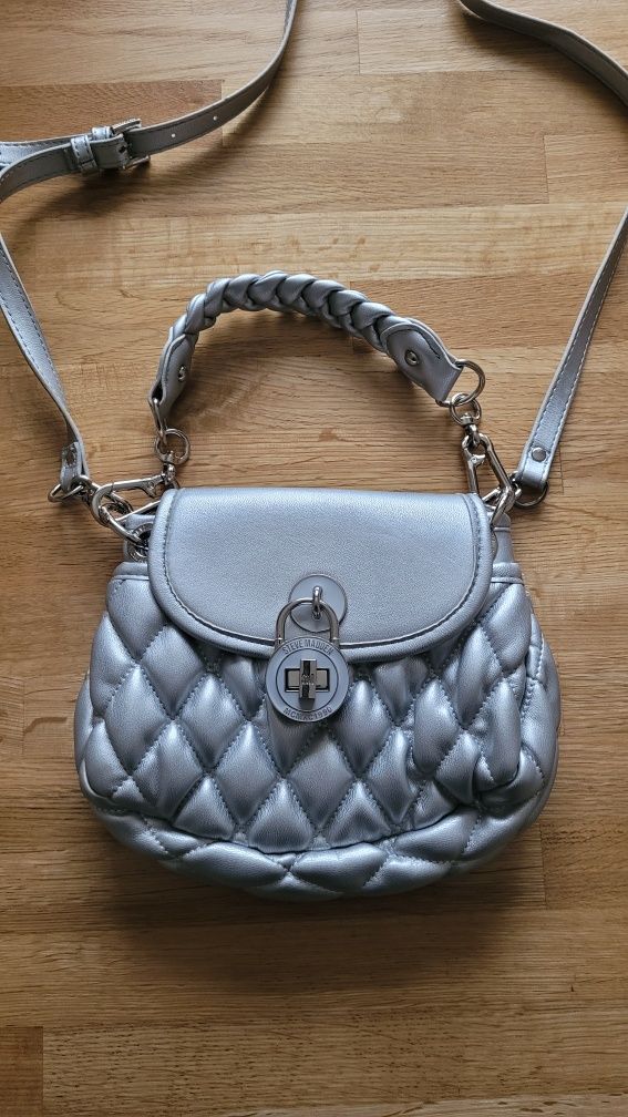 Torebka srebrna Steve Madden