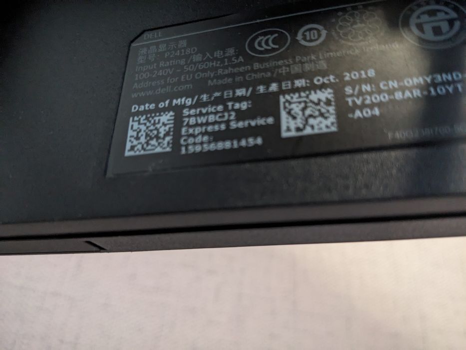 Монітор Dell p2418d 24 дюймa ips 2k