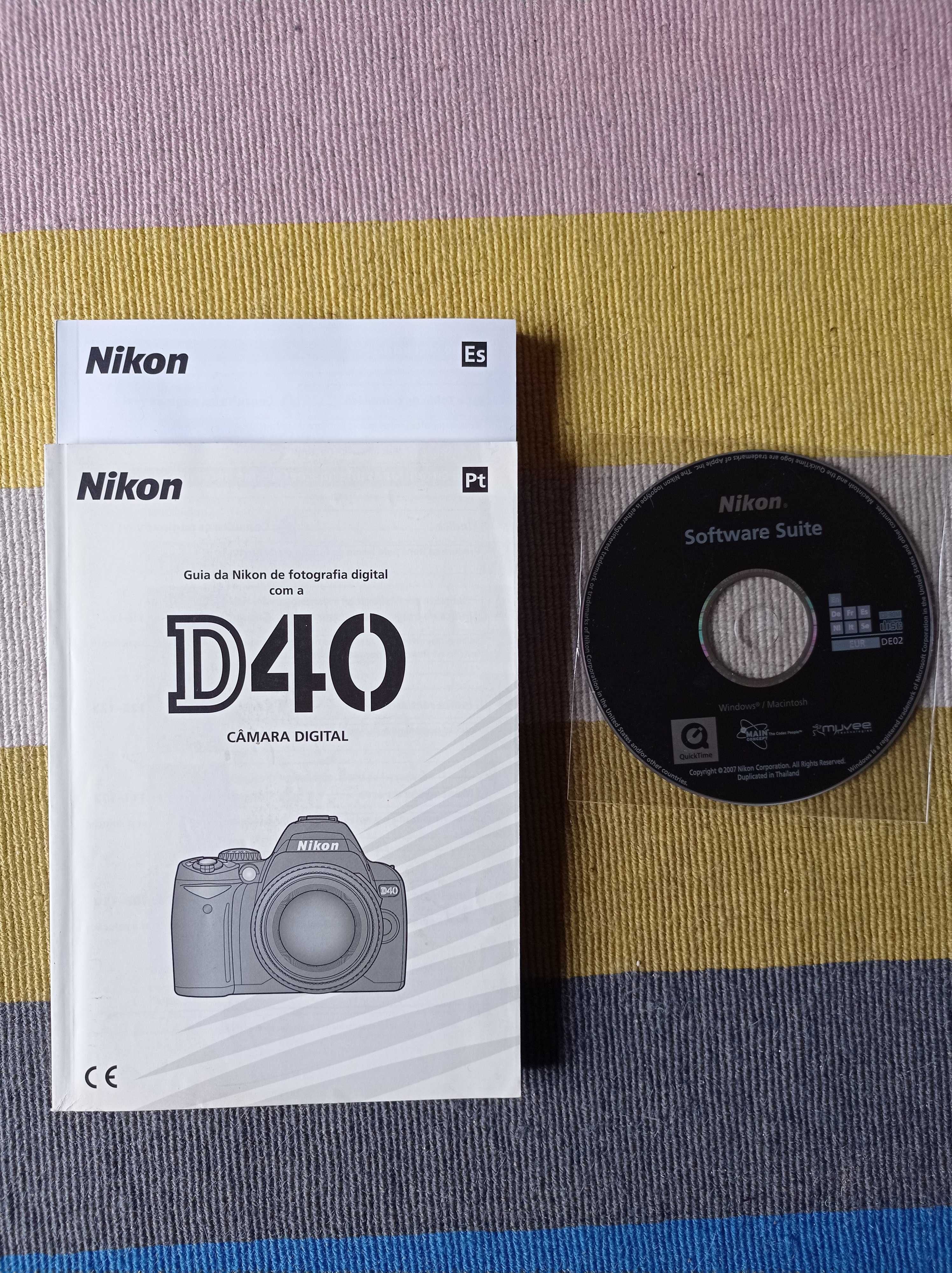 Máquina fotográfica Nikon D40