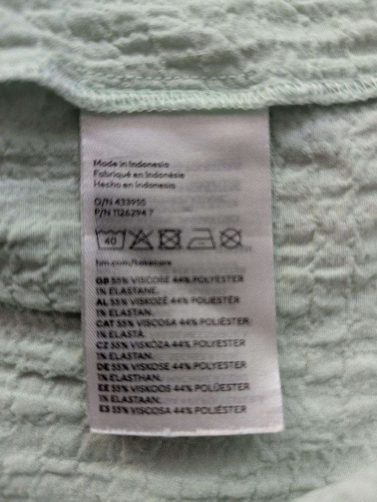 Komplet H&M top + spodnie szerokie nogawki rozm.164