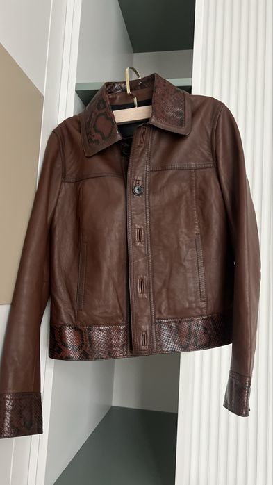 Куртка шкіряна Massimo Dutti xs
