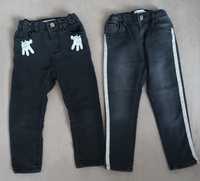 Zara spodnie jeansy dziewczęce 98 zestaw 2 pary