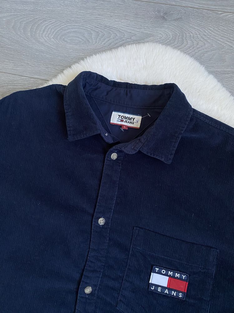 Tommy Hilfiger чоловіча фірмова вельветова сорочка Р.Л