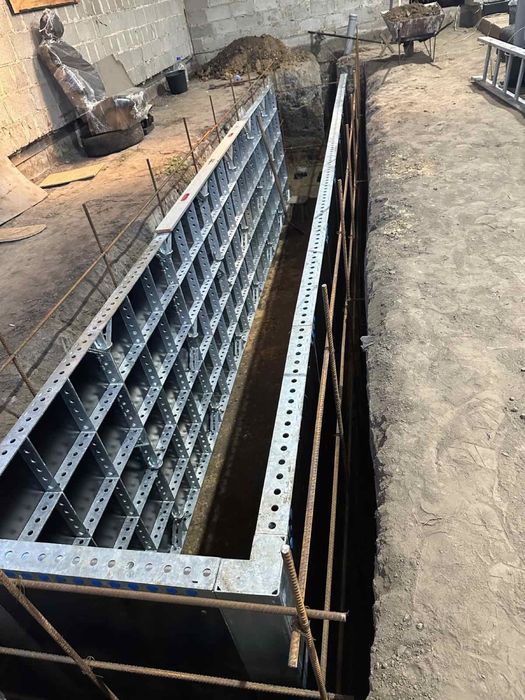 Оренда опалубки для фундаменту:Стінова,Колони,Перекриття,