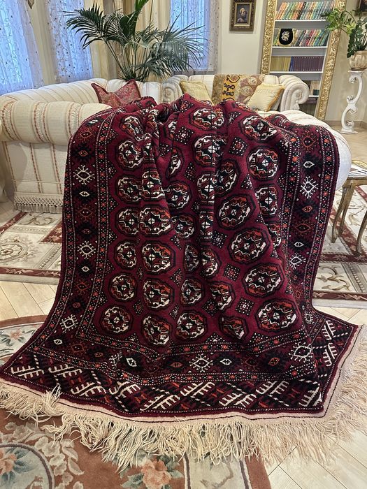 Tekke туркменский текинский  ковер ручной работы винтаж