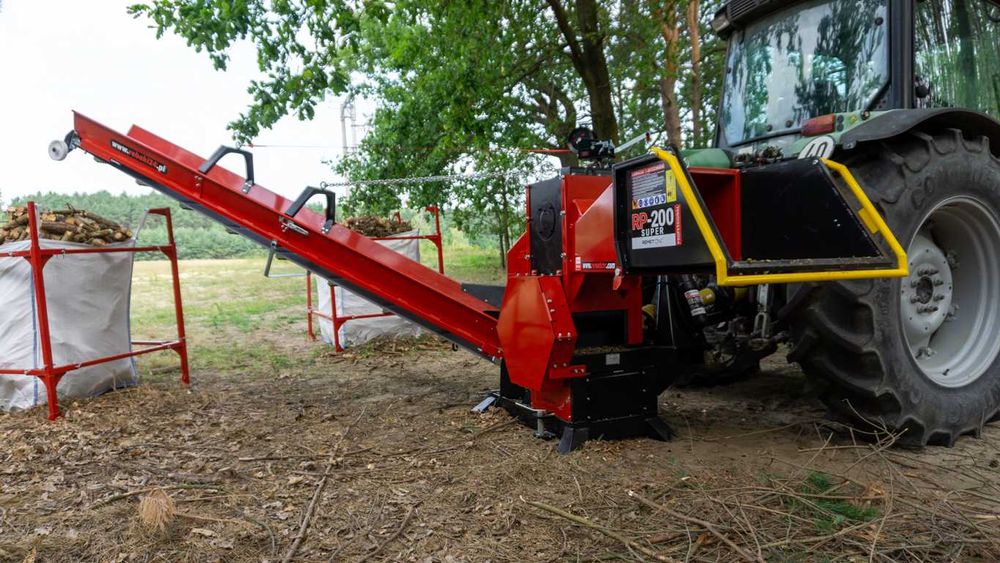 Rębak walcowy REMET RP-200 SUPER === DUZY rębak do gałęzi ===