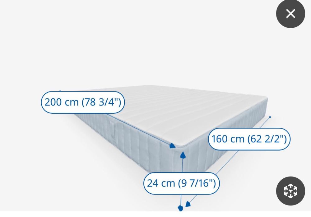 Colchao de casal IKEA