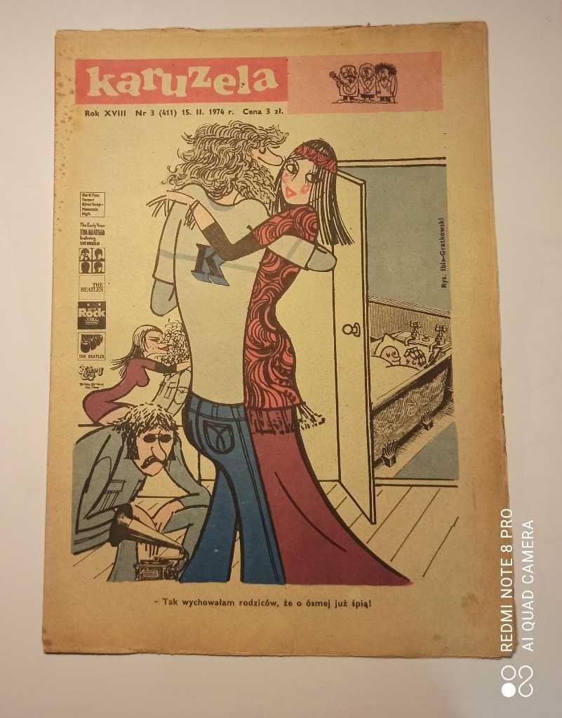 Karuzela - dwutygodnik satyryczny z 1974 r. - 9 egzemplarzy