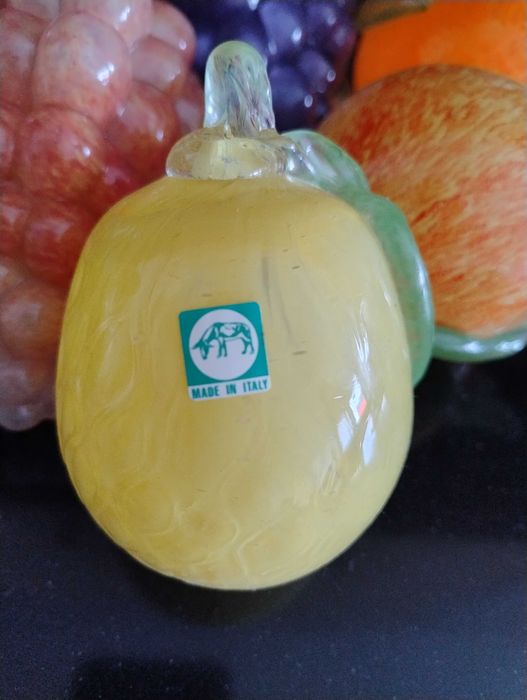 Decorativos de vidro - forma de fruta