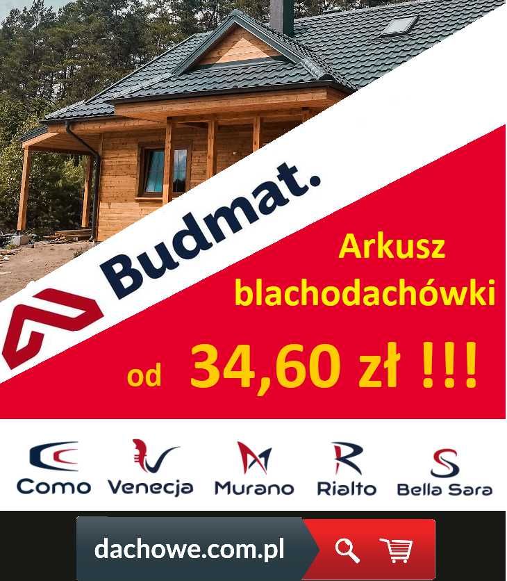 Budmat Como -- promocja w powłoce D-Matt Blachodachówka modułowa Tanio