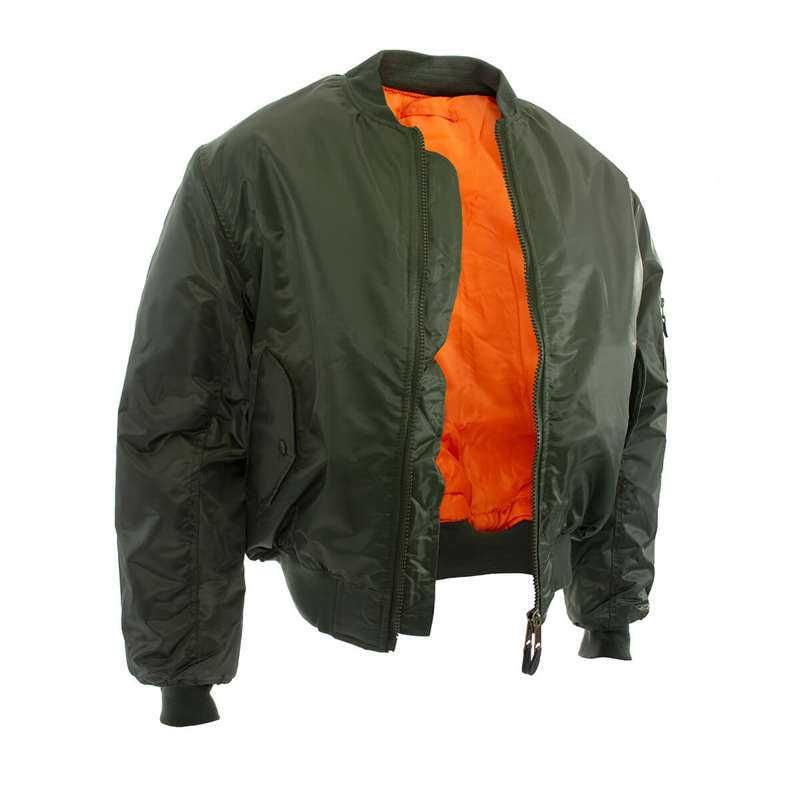 Куртка Бомбер льотна US FLIGHT JACKET MA1® STYLE Оливкова 10403001