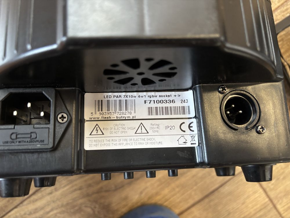 Led par 7x10w RGBW 9szt