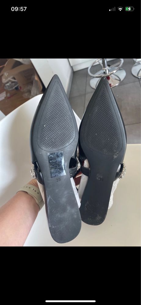 Baletki nowe H&M cyrkonie odkryta pięta