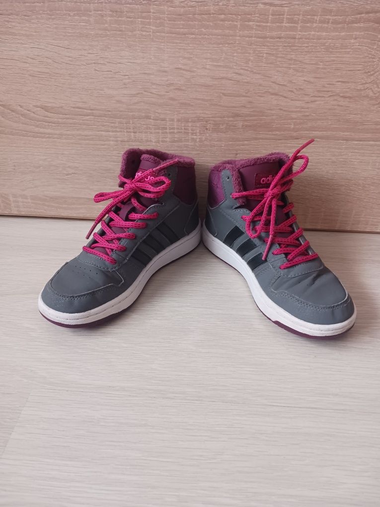Jesienne sneakersy Adidas Hoops Mid 2.0 rozm. 33