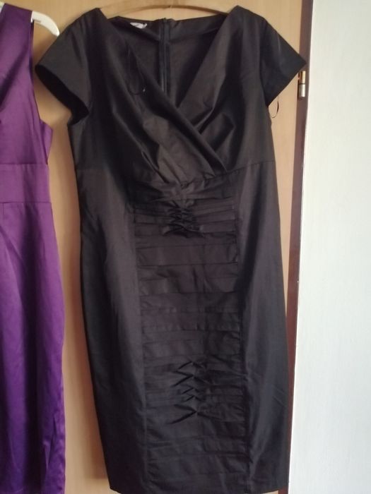 Sukienka suknia fioletowa rozmiar 46 na wesele wizytowa, elegancka