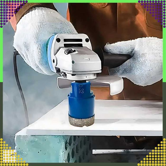 Zestaw Otwornic Koronki Wiertła Diamentowe Gresu Płytek 6-68 Walizka