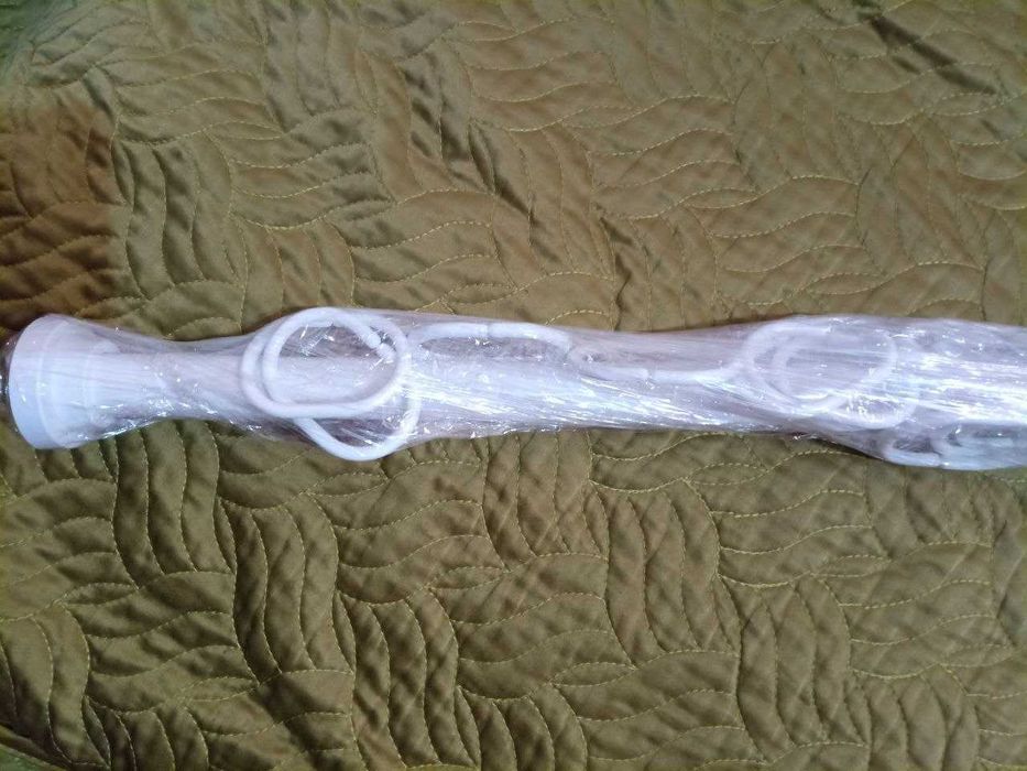 карниз распорный для штор ванной 120-180см