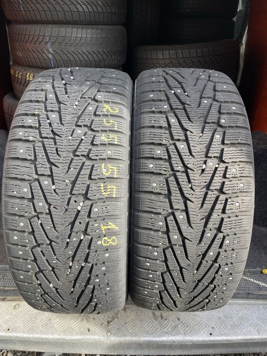 ‼️ 255.55r18 Nokian Hakkapeliitta 7 Suv шип зимові шини колеса 2шт 8мм