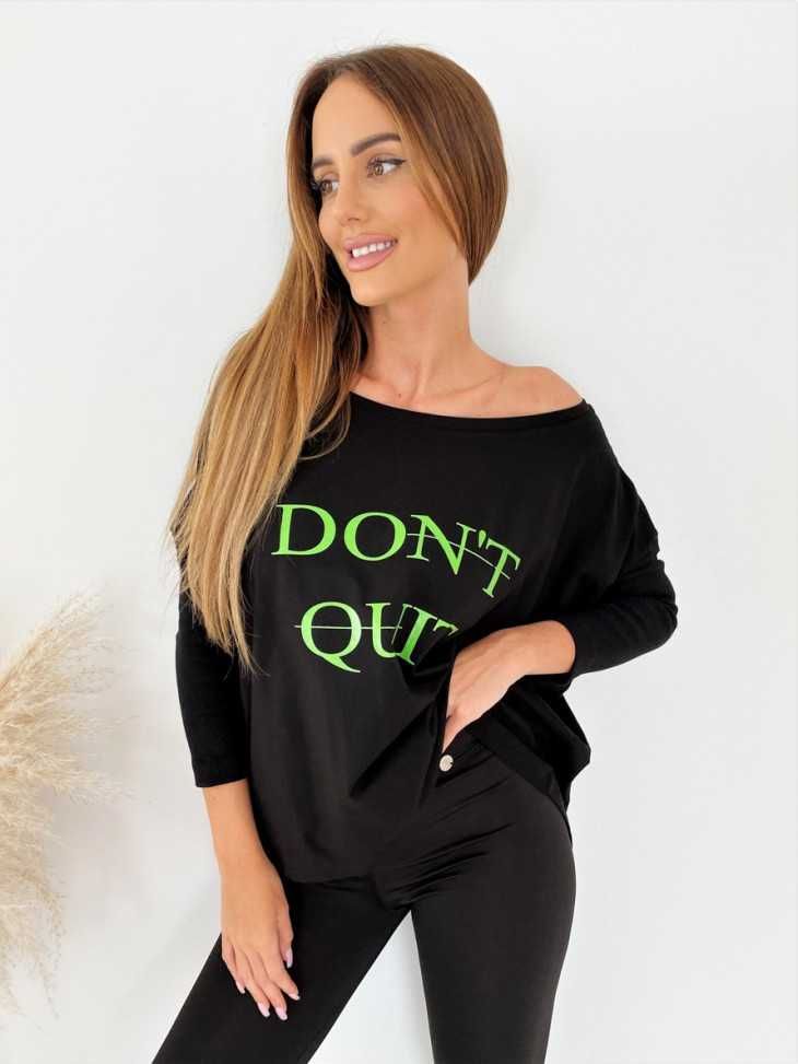 Laleli świetna bluzeczka DON'T QUIT r.UNI DO 42/44/46 kolory