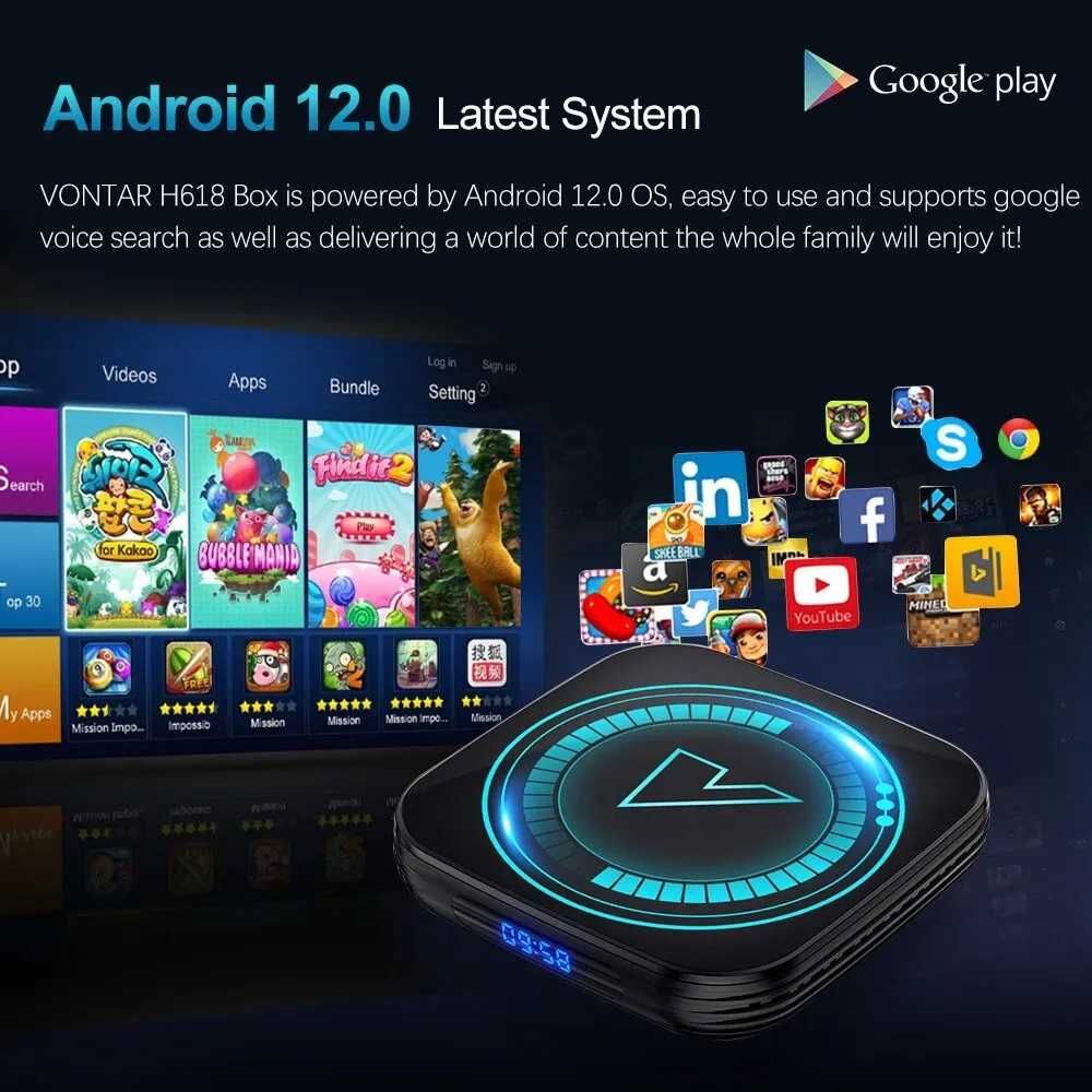 TV Box Android VONTAR H618 2GB + 16GB