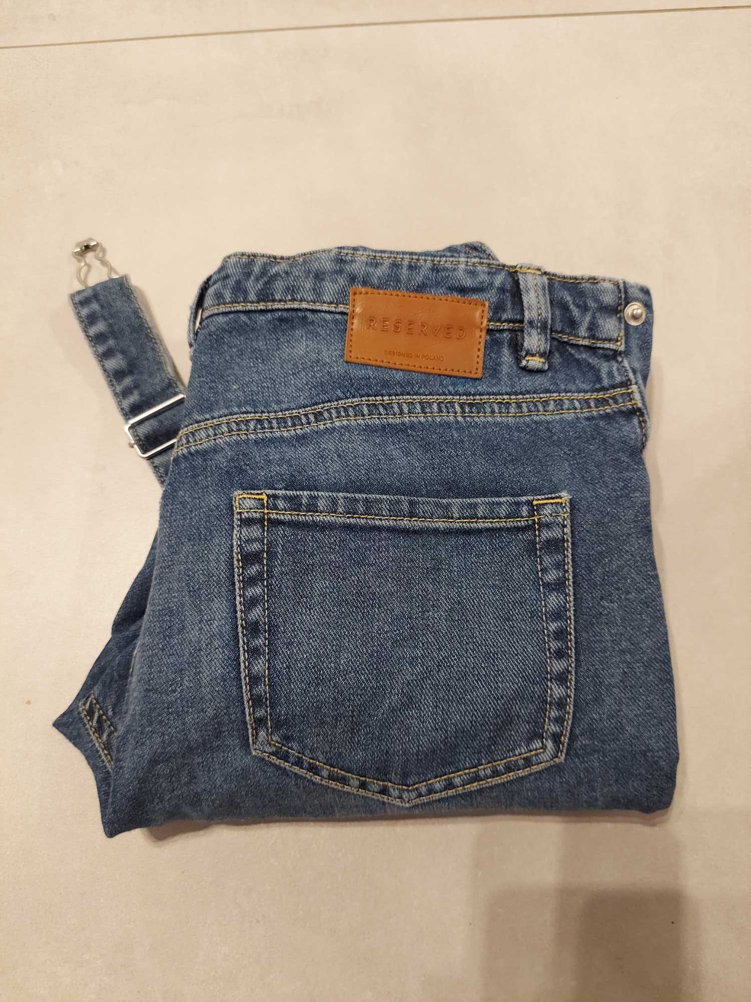 Rybaczki spodnie jeans RESERVED XS S 34 36