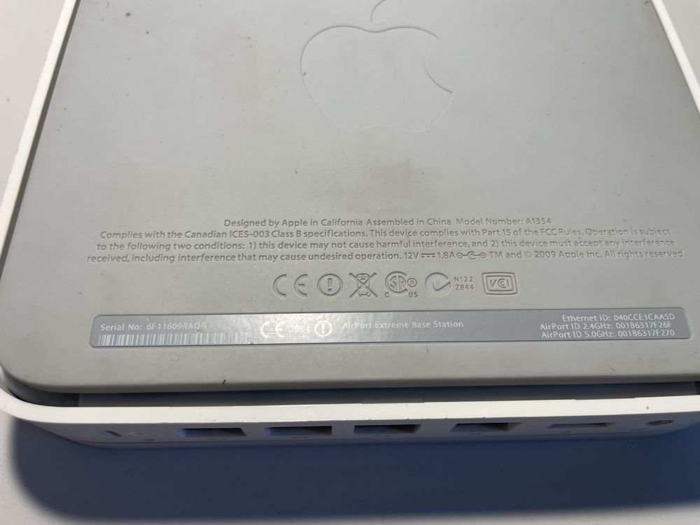 Router wifi Apple Airport Extream A1354