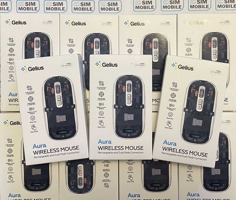 Бездротова акумуляторна миша Gelius Aura GP-WM001 (безшумна)