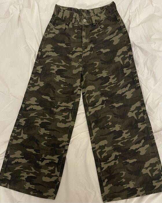 джинсы камуфляжные, y2k