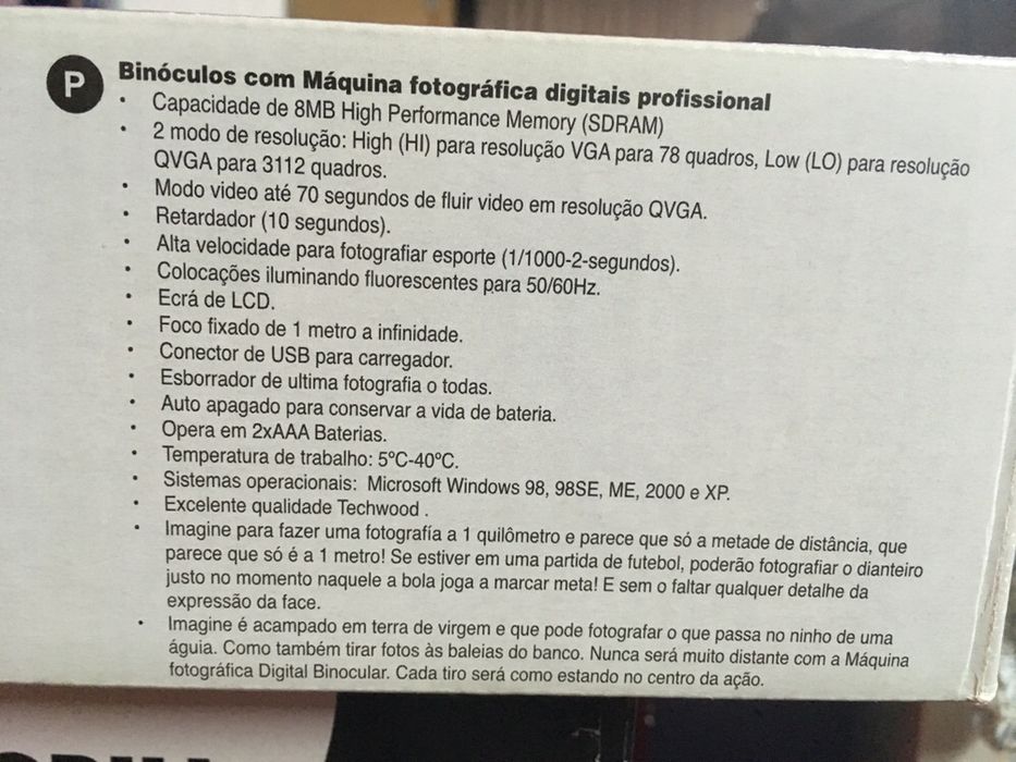 Binóculos com Câmara Digital