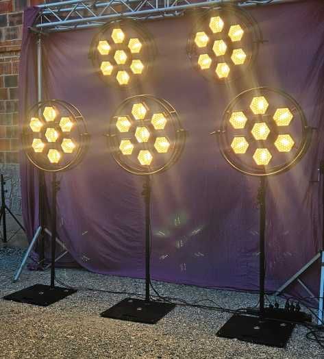 Portman P1 lampy retro żarowe oświetlenie estradowe loft lamp 3szt