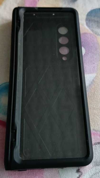 Etui Full Cover do Samsung do Galaxy Z Fold3 5G, ze szkłem, Black