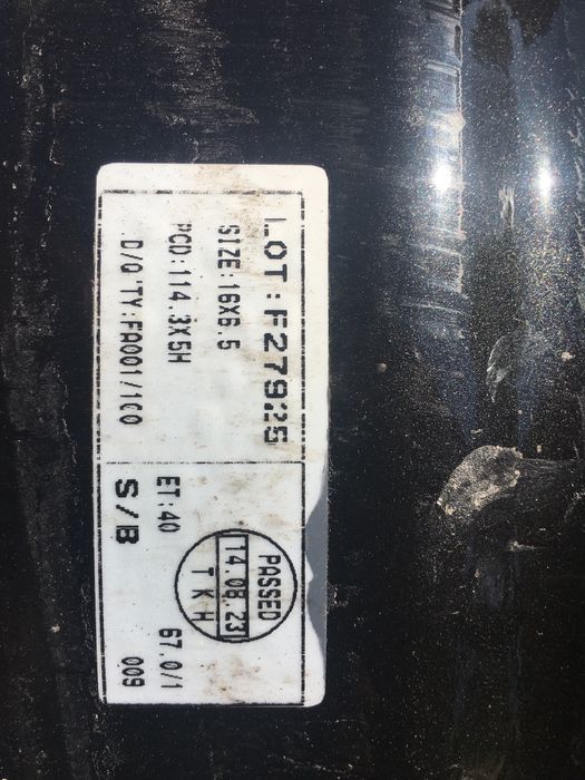 Продам диски r16 5/114.3  в наличии - 3 шт